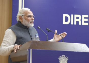 The Prime Minister, Shri Narendra Modi addressing the Valedictory Ceremony at DGP/IGP Conference, at Tekanpur, in Madhya Pradesh on January 08, 2018.