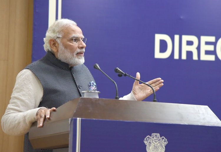 The Prime Minister, Shri Narendra Modi addressing the Valedictory Ceremony at DGP/IGP Conference, at Tekanpur, in Madhya Pradesh on January 08, 2018.