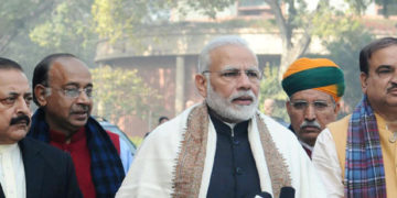 The Prime Minister, Shri Narendra Modi delivering his statement to media ahead of the Budget Session of Parliament, in Parliament House, New Delhi on January 29, 2018.
	The Union Minister for Chemicals & Fertilizers and Parliamentary Affairs, Shri Ananth Kumar, the Minister of State for Development of North Eastern Region (I/C), Prime Minister’s Office, Personnel, Public Grievances & Pensions, Atomic Energy and Space, Dr. Jitendra Singh, the Minister of State for Parliamentary Affairs and Statistics & Programme Implementation, Shri Vijay Goel and the Minister of State for Parliamentary Affairs, Water Resources, River Development and Ganga Rejuvenation, Shri Arjun Ram Meghwal are also seen.