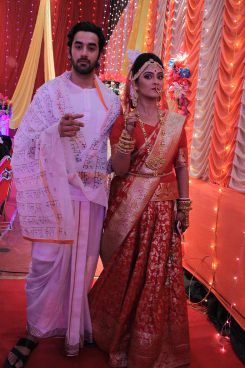 KP Vishal Vashishtha as Kanhaiya and Sweta Bhattacharya as Dali in Jai Kanhaiya Lal Ki e1522062871560