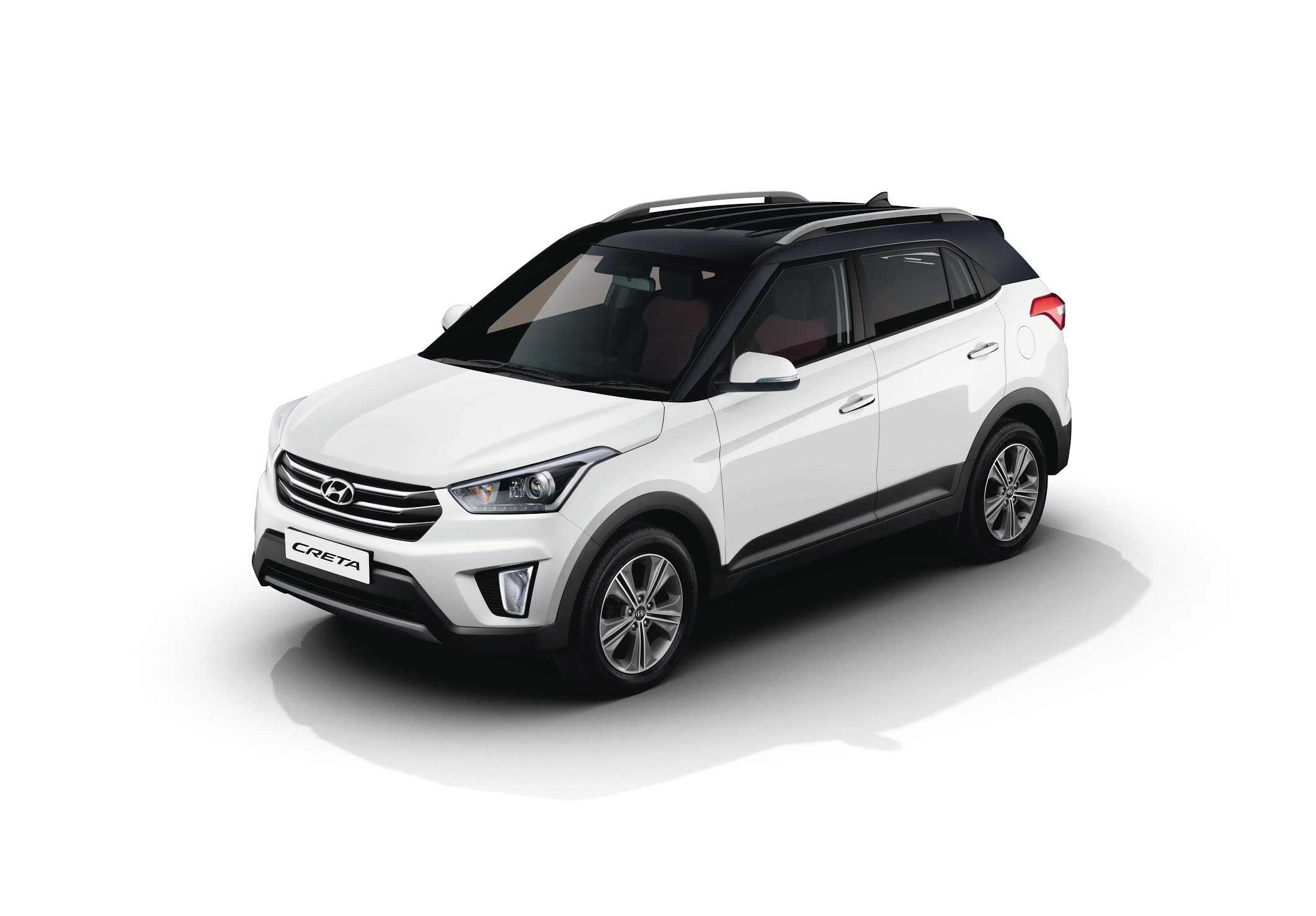 2017 Hyundai Creta with dual tone color option front three quarter press image