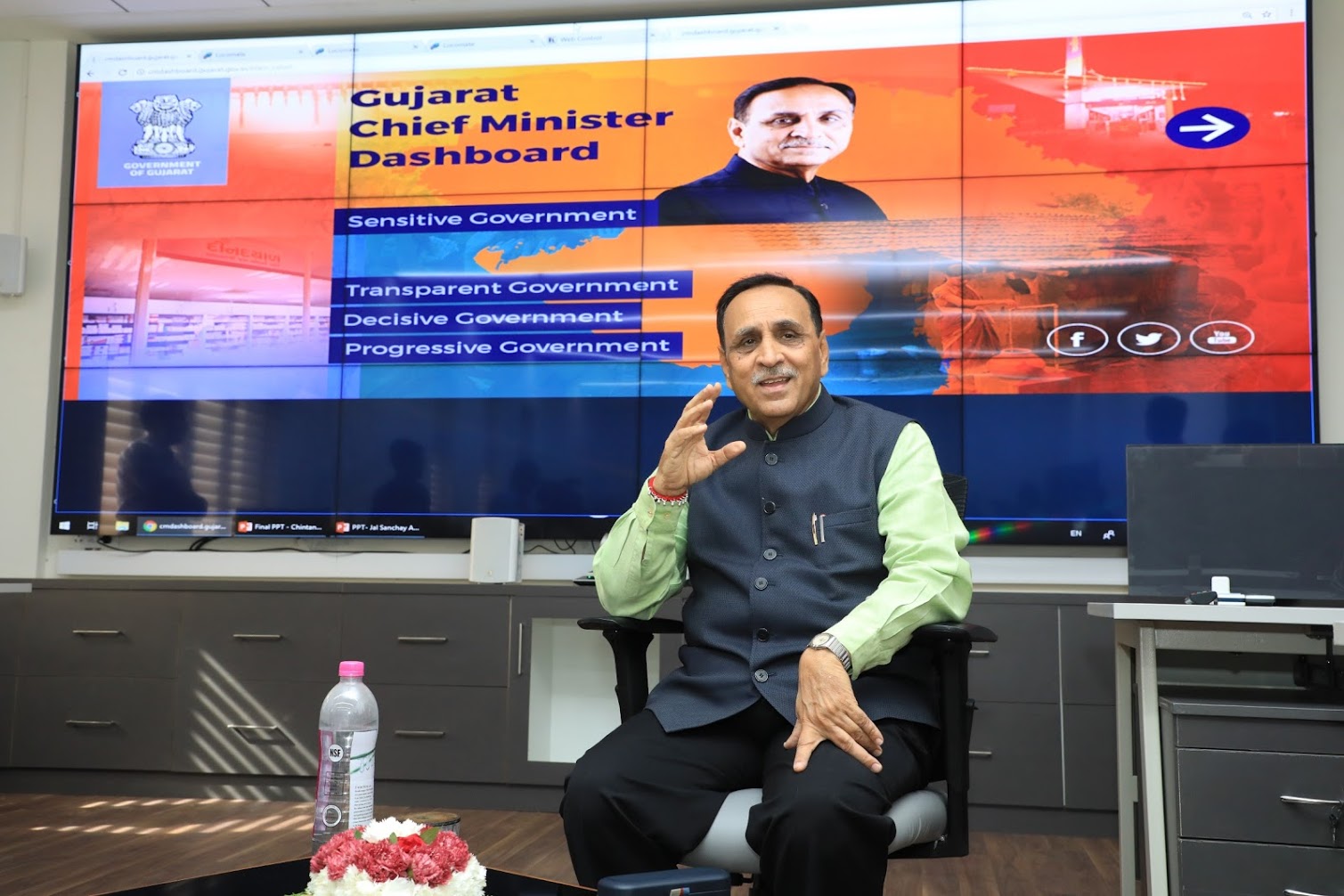 ડેશ બોર્ડ દ્વારા સરકારના પબ્લિક ડિલિંગ વિભાગોનું સીધું મોનીટરીંગ 1 CM Dashboard