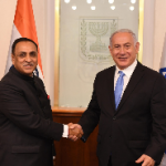 CM Rupani with Israel Prime Minister Benjamin Netanyahu