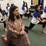 Menka Gandhi n Yoga