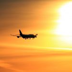 Plane Sunset Airplane Travel Sunrise Aviation Sun