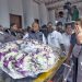 The Prime Minister, Shri Narendra Modi pays tributes at the mortal remains of Kalaignar Karunanidhi, in Chennai on August 08, 2018.