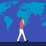 World Map Roaming International Man Phone