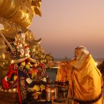 PM Narendra Modi and HH Chinna Jeeyar Swami attending the Puja ceremony at the Statue of Equality worlds largest sitting metal statue in Hyderabad by PM 2