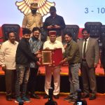 Manish Saini Directed Gujarati Film ‘Gandhi & Co.’ wins second best Indian feature film at 13th BENGALURU INTERNATIONAL FILM FESTIVAL 2 Governor of Karnataka Shree Thaawar Chand Gehlot giving the award to Gandhi Co. email