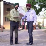 RS Sodhi MD GCMMF and Kulmeet Bawa President and Managing Director at village community center