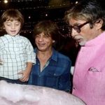 Amitabh Bachchan and Shahrukh Khan and Abram