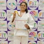 India Gujarat Bhavnagar Ruchikaba Jadeja gold medal for nandkunwarba mahila college student in khel mahakumbh state level judo competition