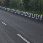 India Gujarat Gandhinagar Road Image after the monsoon