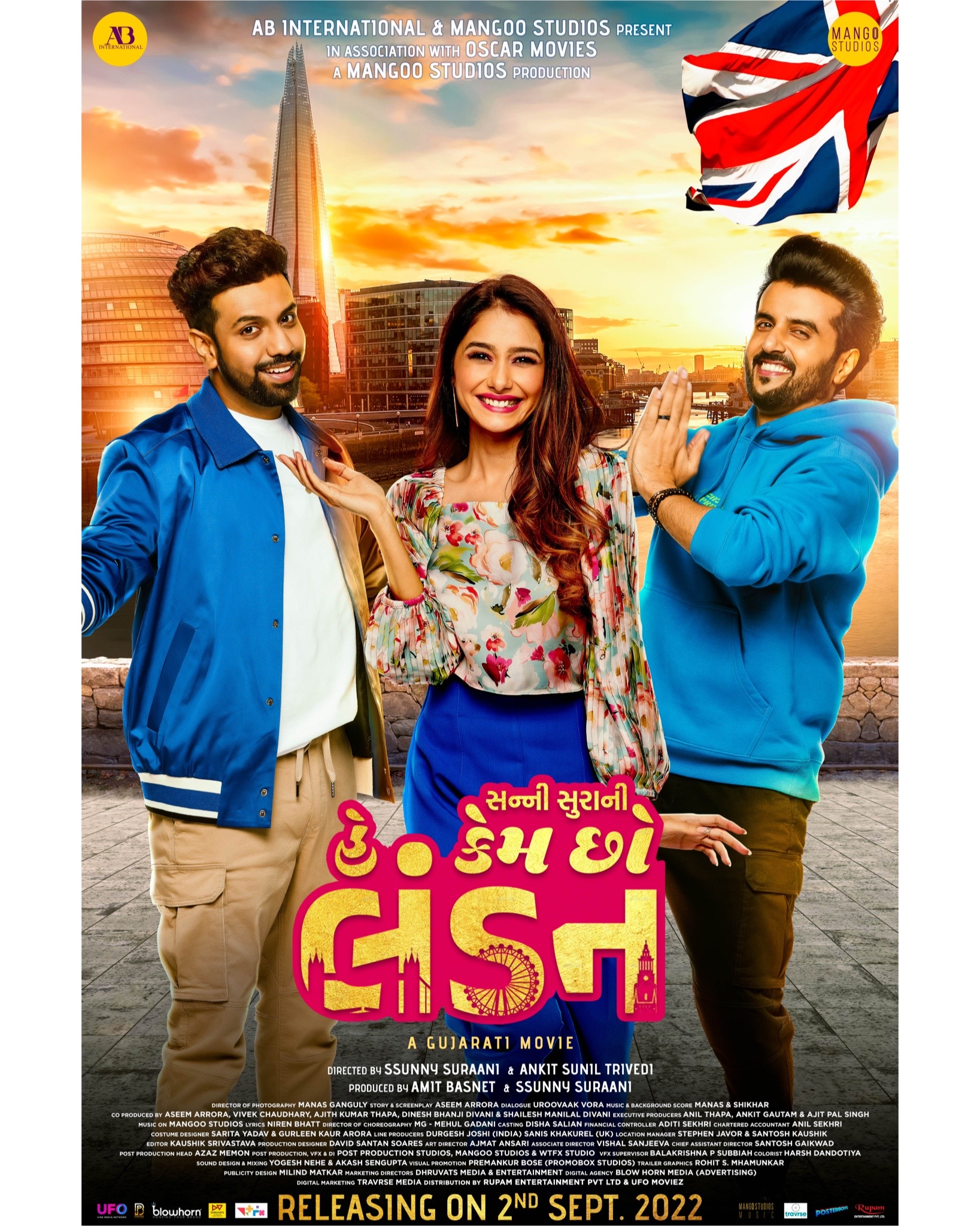 ગુજરાતી ફિલ્મ ‘હેય કેમ છો લંડન’ના ટ્રેલરનેયુટ્યબ પર 1.3 મિલિયન અને ફેસબુક પર 1.7 મિલિયન વ્યૂ સાથેદર્શકોનો મળ્યો બહોળો પ્રતિસાદ 1 Guj HKCL
