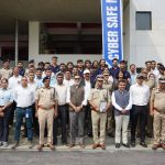 MoS Home Harsh Sanghavi with Gujarat Police Dr Anunaya Chaubey Provost and members of the AnantU community