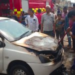 Fire in Car Maninagar