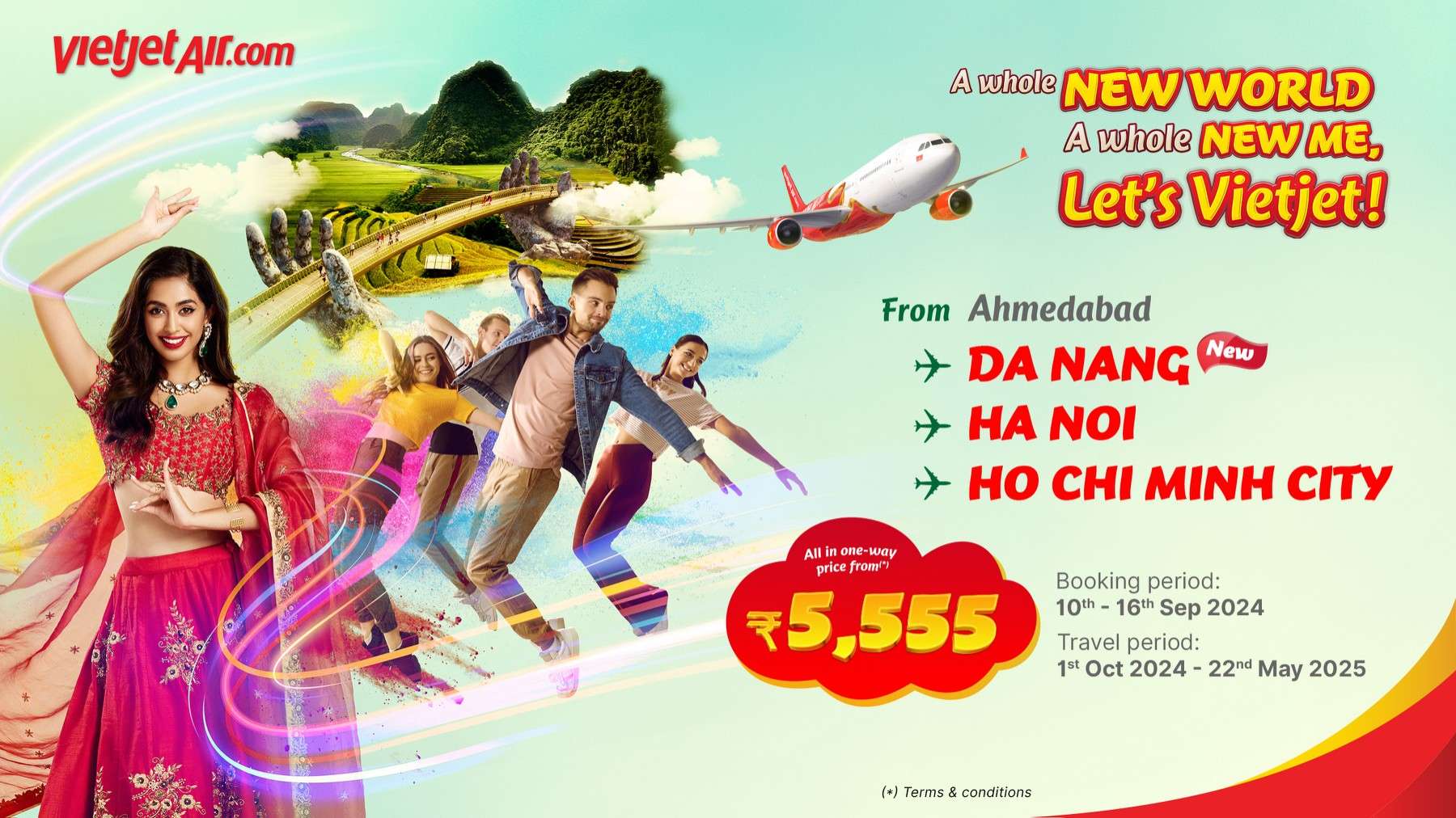 VIETJET દ્વારા ભારતીય પ્રવાસીઓ માટે માત્ર રૂ. 5555થી વિશેષ ભાડાં સાથે અમદાવાદથી નવી સીધી ફ્લાઈટ રજૂ 1 KV Launch AMD DAD EN