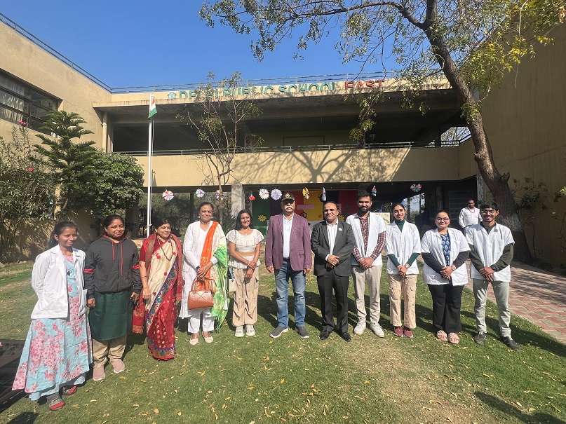 DPS ઇસ્ટ ખાતે ૭૬માં પ્રજાસત્તાક દિવસની ‘કેલોરેક્સ સ્વાસ્થ્ય ઉત્સવ’ સાથે ઉજવણી 1 Republic day celebration DPS East 1