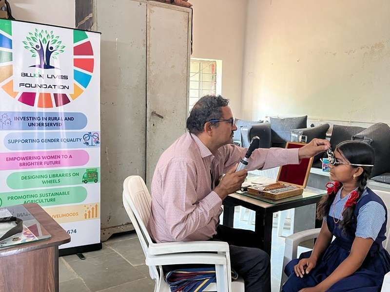 Billion Lives Foundation eye screening camp