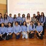 Women employees of Adani Solar along with Ms Ami Shah centre Director Adani Public School Mundra