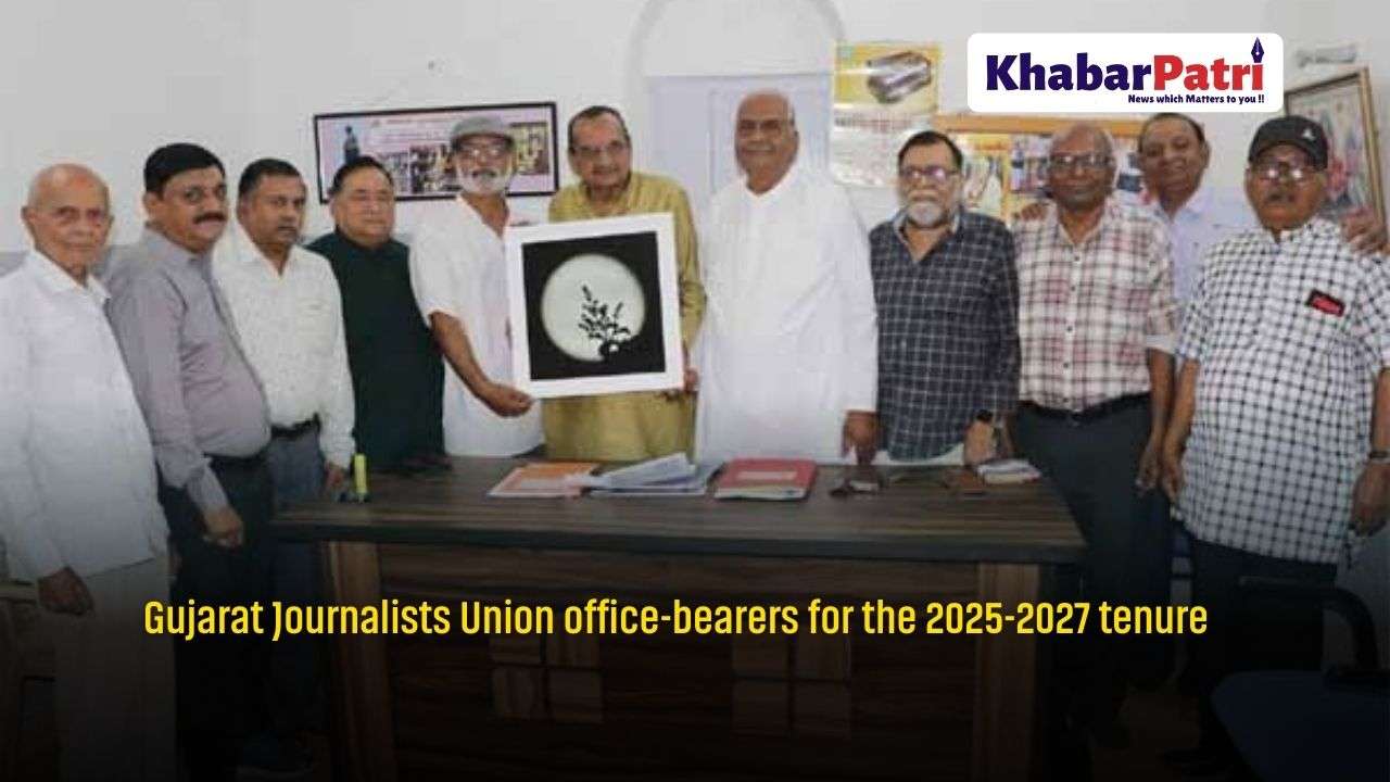 BR Prajapati elected Gujarat Journalists Union president for the eighth consecutive term 1 KP Posters