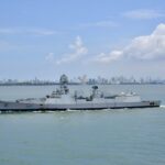 INS Surat arrives in Surat 1