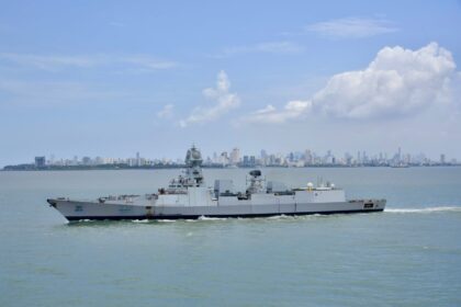 INS Surat arrives in Surat 1