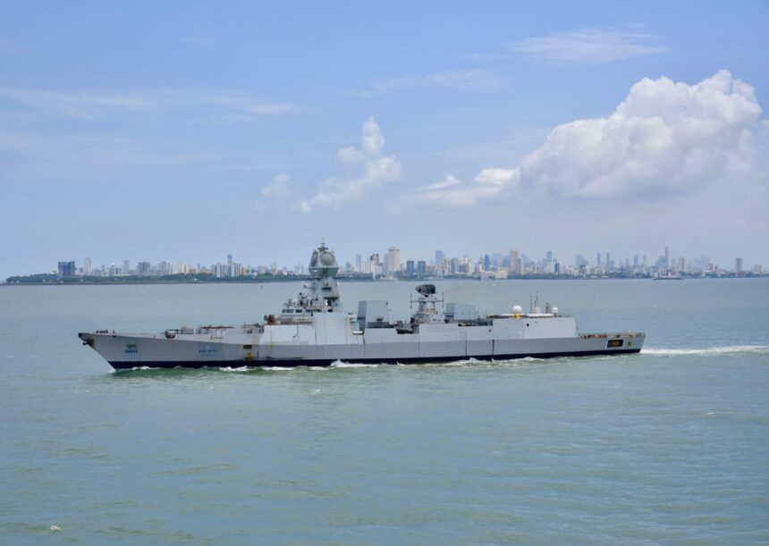 INS Surat arrives in Surat 1