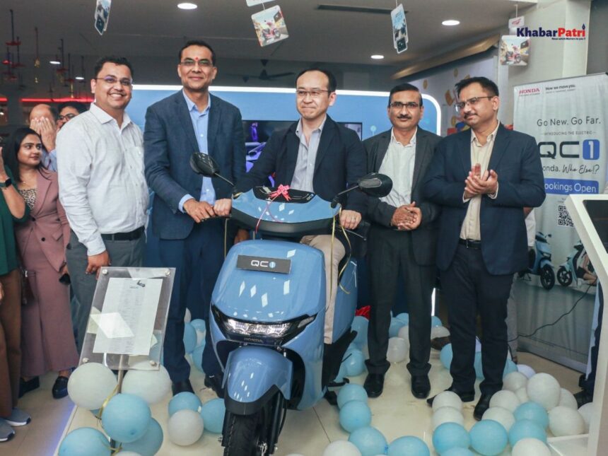 માનસી વિંગ્સ હોન્ડા ખાતે Honda QC1 ઇલેક્ટ્રિક સ્કૂટર લોન્ચ કરાયું 1 honda e scooter