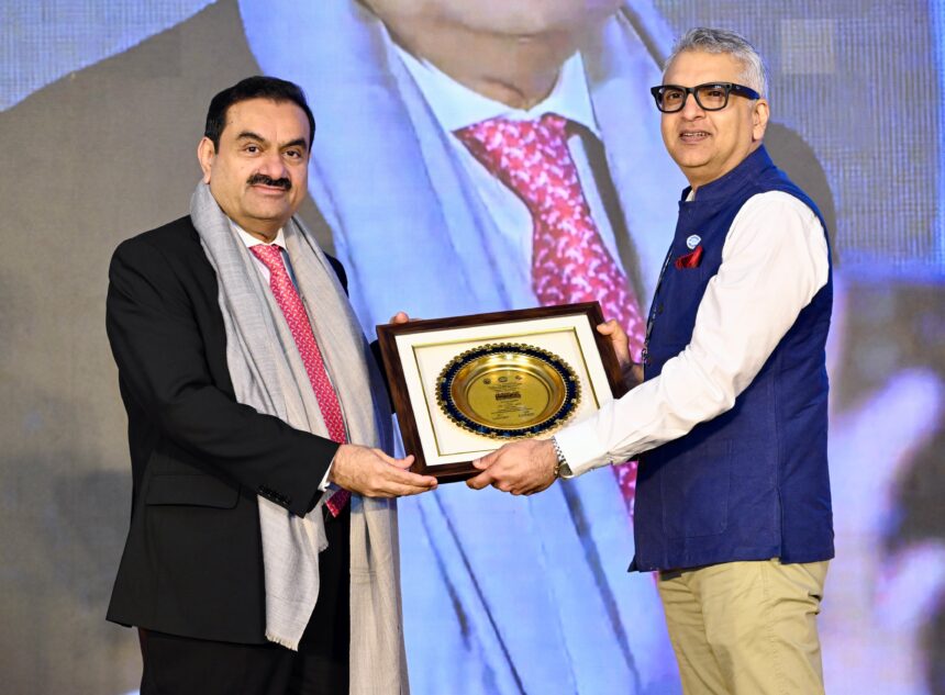 Gautam Adani Chairman Adani Group with Dr Arvind Kulkarni President SMISS AP 2025