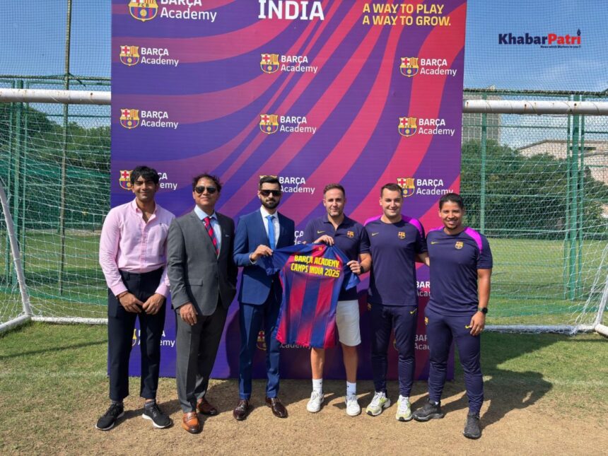 અમદાવાદમાં વિશ્વની સૌથી પ્રતિષ્ઠિત ફૂટબોલ એકેડમી દ્વારા પાંચ દિવસીય તાલિમ શિબિરનો પ્રારંભ 1 football