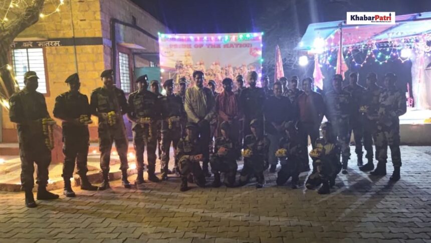 ઈન્ડો લાયન ફાઉન્ડેશન દ્વારા જેસલમેરમાં સ્થિત રાયથન વાલા ફોરવર્ડ પોસ્ટ પર BSFના જવાનો સાથે દિવાળી ઉજવવામાં આવી 3 KP Indo Lion 2