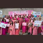 રોટરી ડિસ્ટ્રિક્ટ 3055 અને સ્ટર્લિંગ હોસ્પિટલ્સ દ્વારા પીંક પરેડમાં "સારીથોન અને વોકાથોન"નું આયોજન કરવામાં આવ્યું 6 pink pared