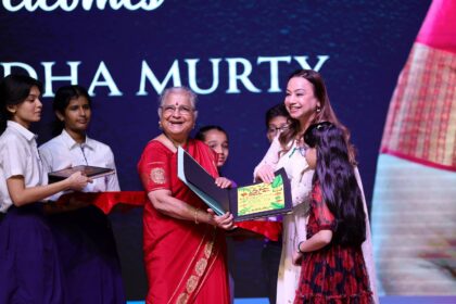 Bookflix launched at Adani International School in the inspiring presence of Sudha Murthy