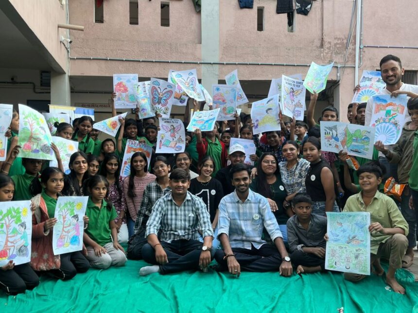 બાળ દિવસ નિમિતે ડ્રીમ ફાઉન્ડેશન દ્વારા ડ્રોઇંગ સ્પર્ધાનું આયોજન કરવામાં આવ્યું 1 amd 5