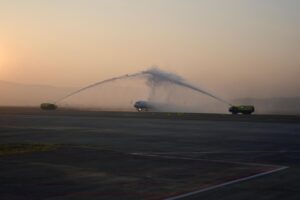 Commercial operations begin at Navi Mumbai International Airport with first arrival and departure flights