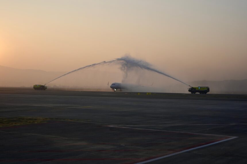 Commercial operations begin at Navi Mumbai International Airport with first arrival and departure flights