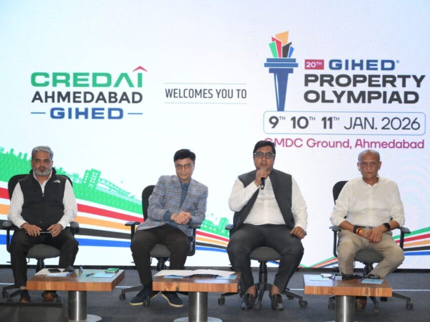 ક્રેડાઈ અમદાવાદ 20માં GIHED પ્રોપર્ટી ઓલિમ્પિયાડનું કરશે આયોજન 1 credai